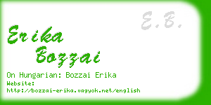 erika bozzai business card